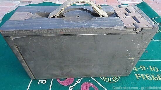 Vintage WW2 Wooden Ammo Box-img-0