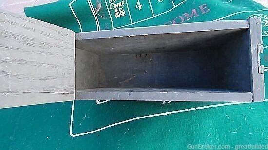 Vintage WW2 Wooden Ammo Box-img-6