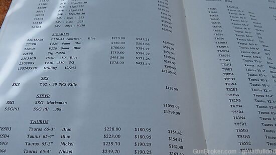 Golden State Arms Dealers Price List Jan 1990-img-4