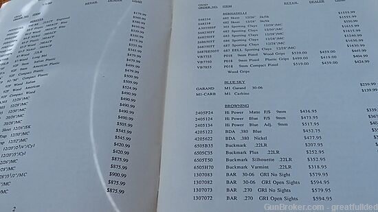 Golden State Arms Dealers Price List Jan 1990-img-1