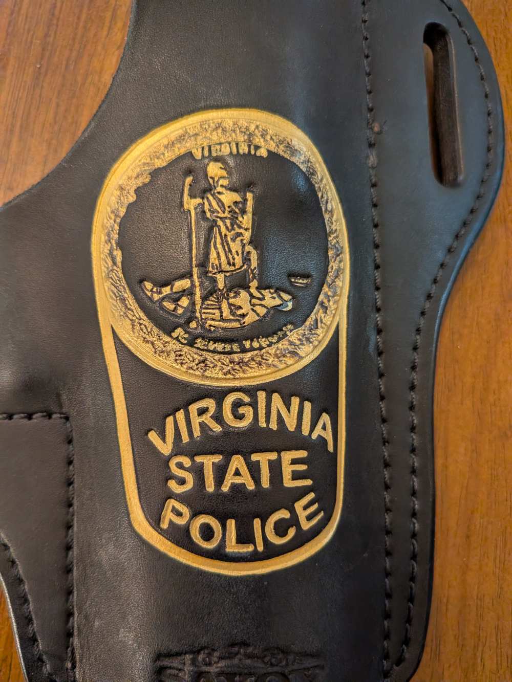 Virginia State Police OWB Leather Holster – Savoy – Sig P320-img-3