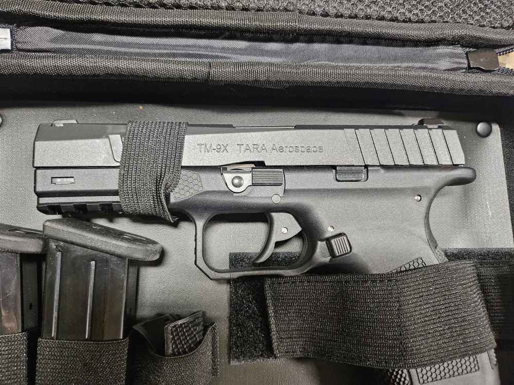 NEW Tara Aerospace TM-9X 9mm Pistol! Unique Double Action!-img-1