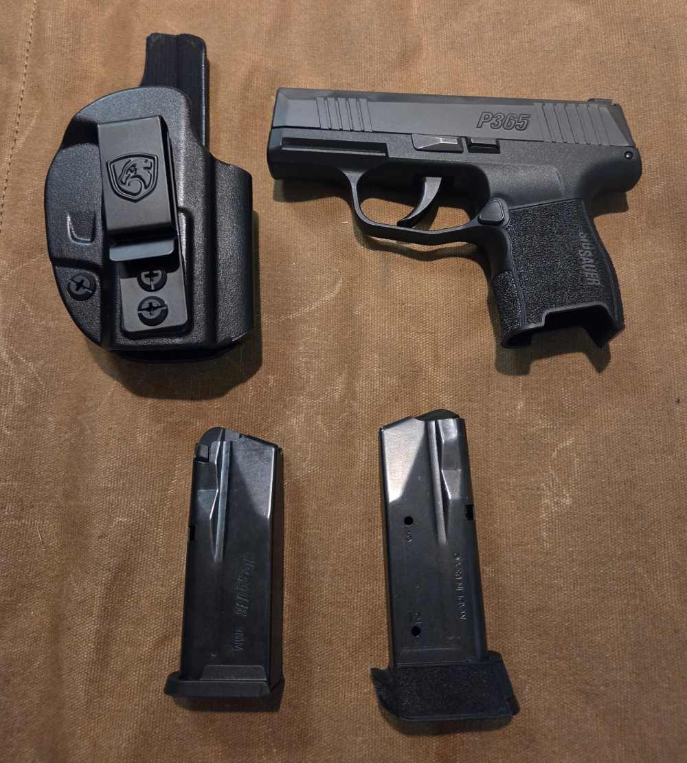 SIG Sauer P365-9-BXR3 Micro-Compact 9mm 12+1 Pistol w/ IWB Holster - Penny-img-1