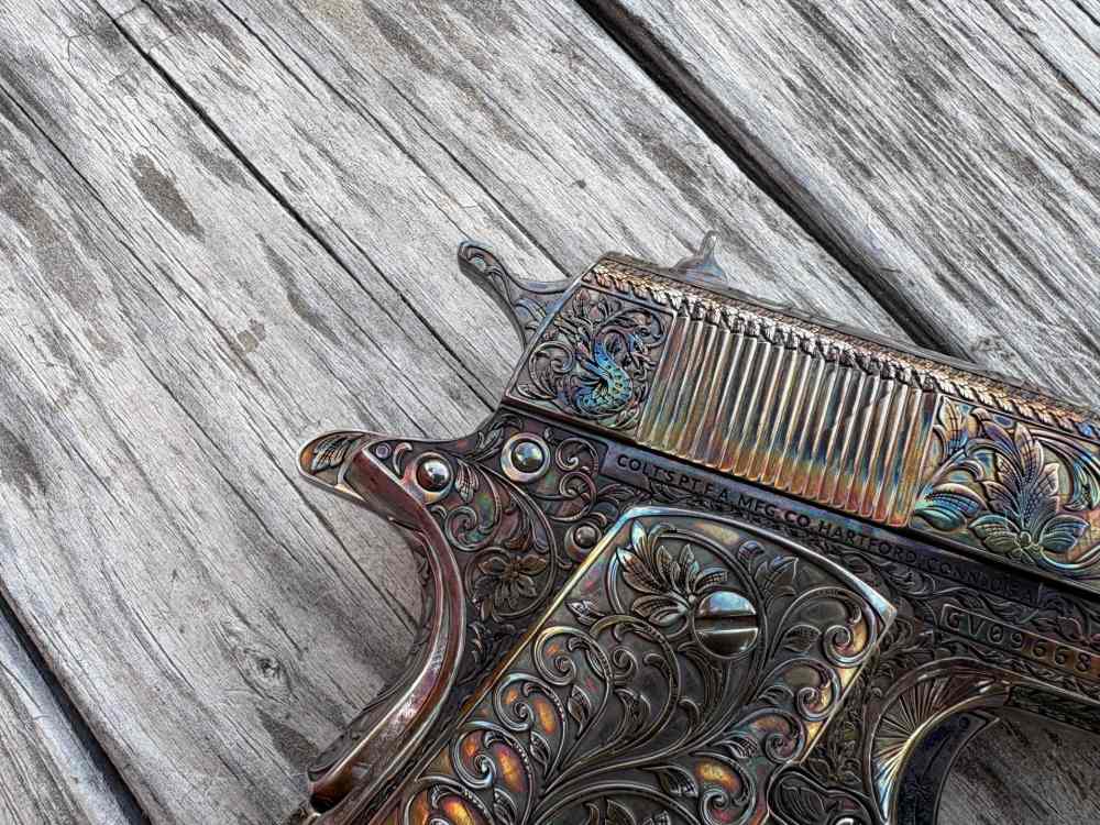 Colt 1911 Government  Custom Deep engraved 45 ACP-img-9