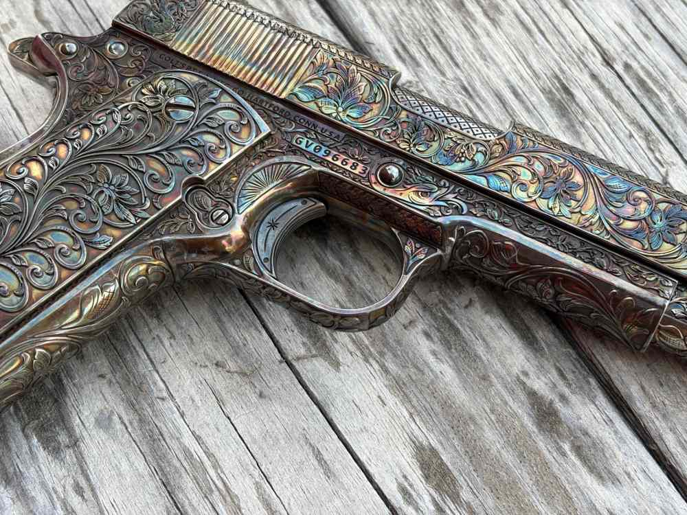 Colt 1911 Government  Custom Deep engraved 45 ACP-img-11