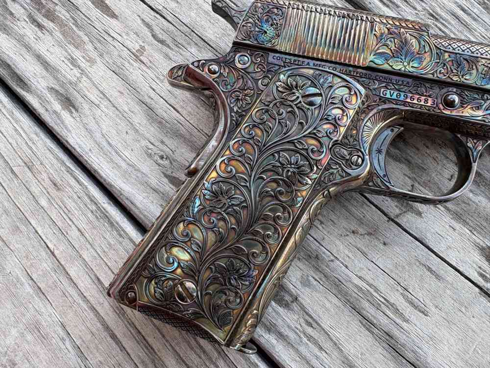 Colt 1911 Government  Custom Deep engraved 45 ACP-img-8