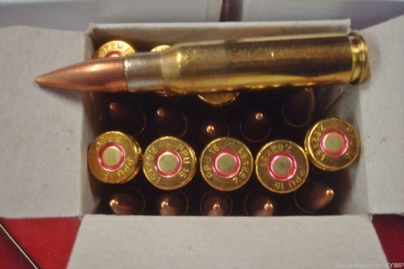 500 PPU .308 FMJ BT 145 grain Factory New Brass M80 .308 Ammunition-img-2