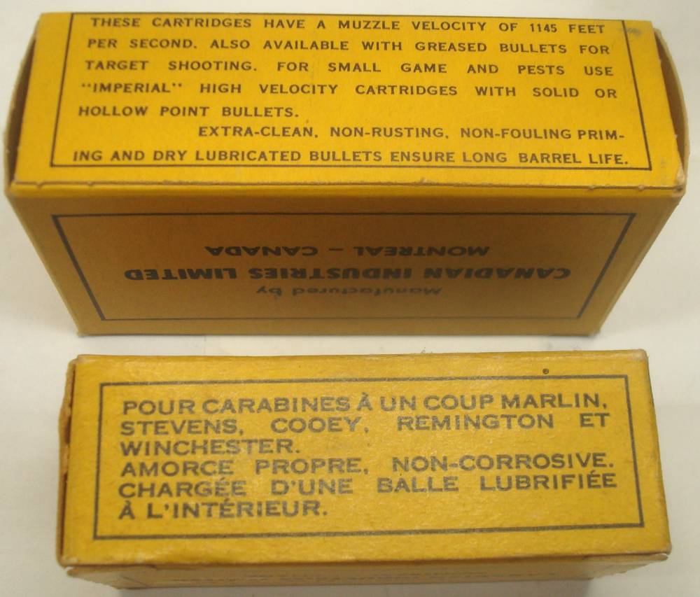 44 CANUCK 25 Stevens Short 65 grain RUSTLESS NOS brass VINTAGE ammunition-img-3