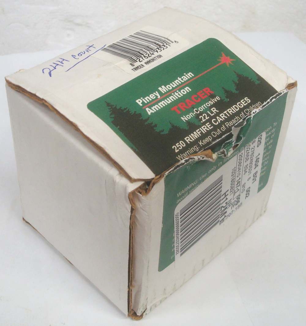 244 Piney Mountain .22 LR RED TRACER New 22 Ammunition-img-0