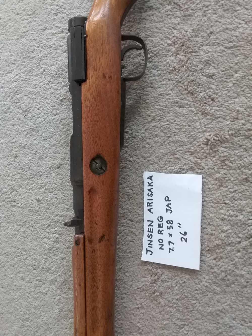 Jensen arisaka 7.7x58 mm jap 26" ww2 battle rifle japan -img-7