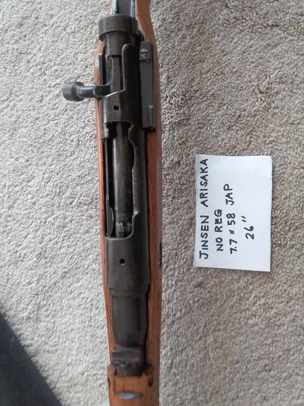 Jensen arisaka 7.7x58 mm jap 26" ww2 battle rifle japan -img-10
