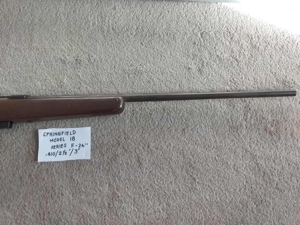 Springfield model 18 410 ga. Bolt action -img-1