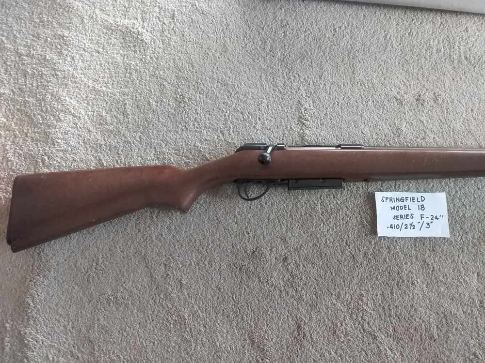Springfield model 18 410 ga. Bolt action -img-0