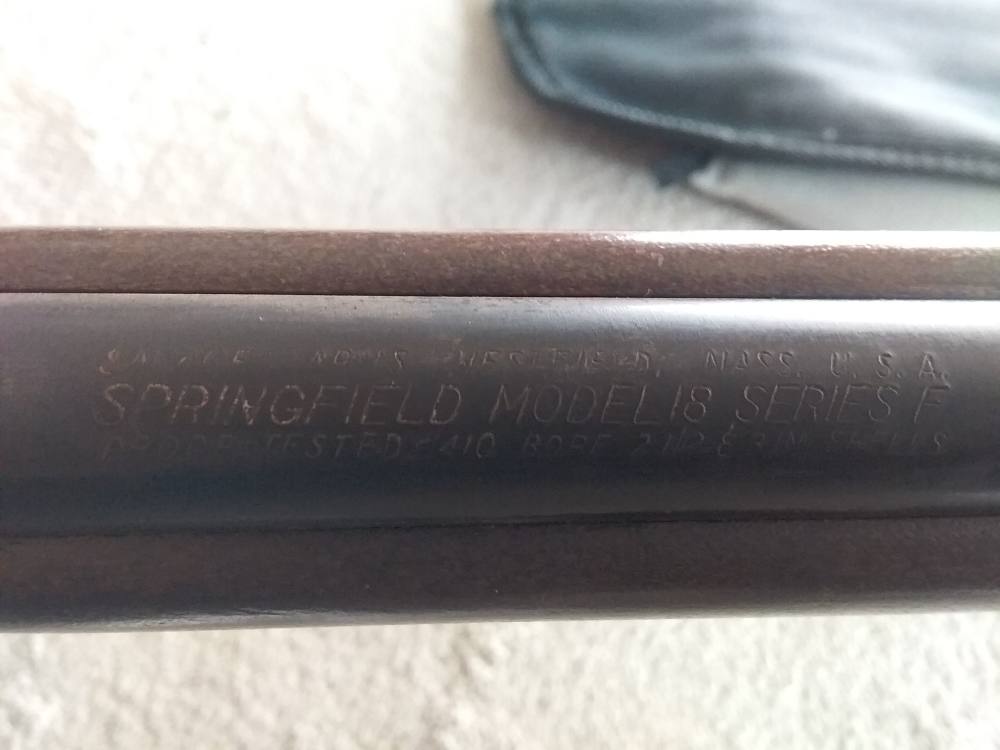 Springfield model 18 410 ga. Bolt action -img-2