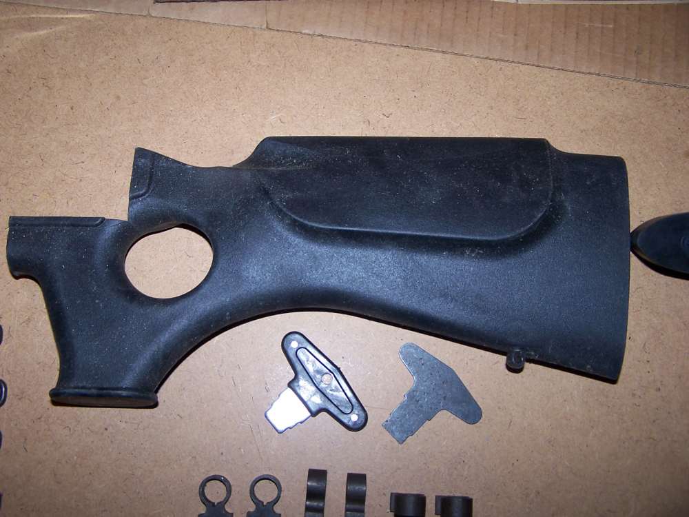 Parts, 1  Z stock + butt pad, 6  Swed  sling bases , 2 chocks, sights unfin-img-6