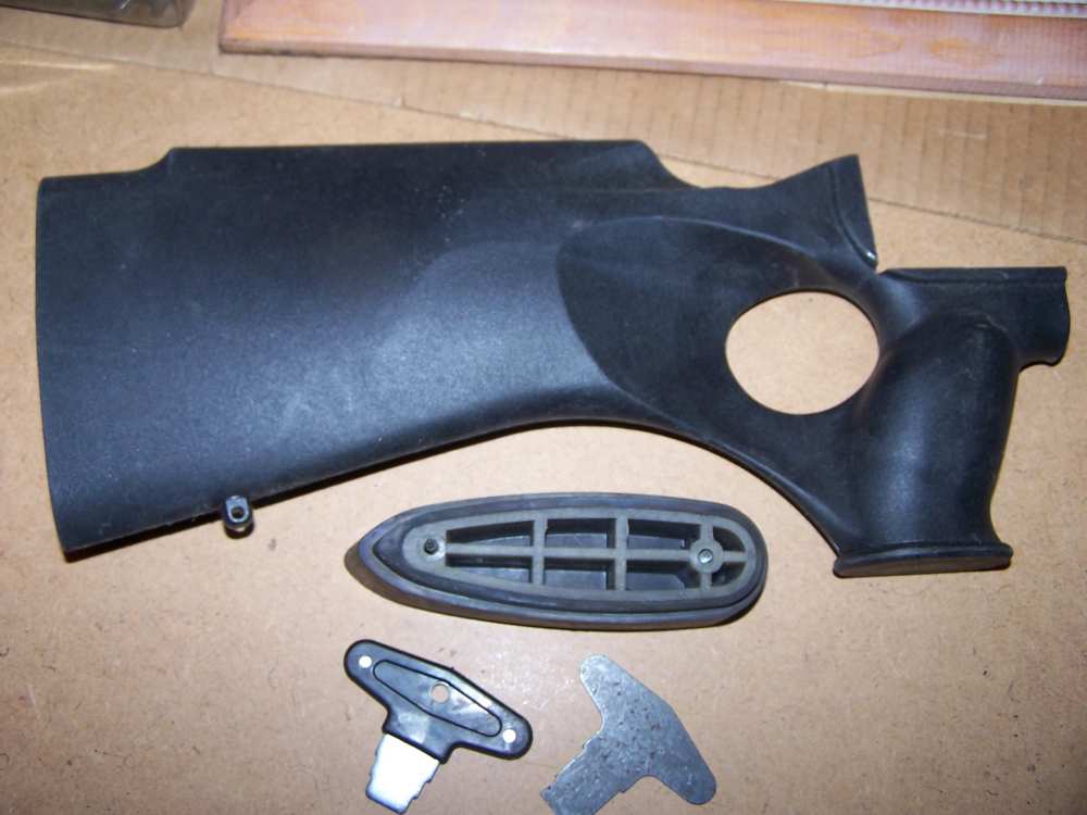 Parts, 1  Z stock + butt pad, 6  Swed  sling bases , 2 chocks, sights unfin-img-1