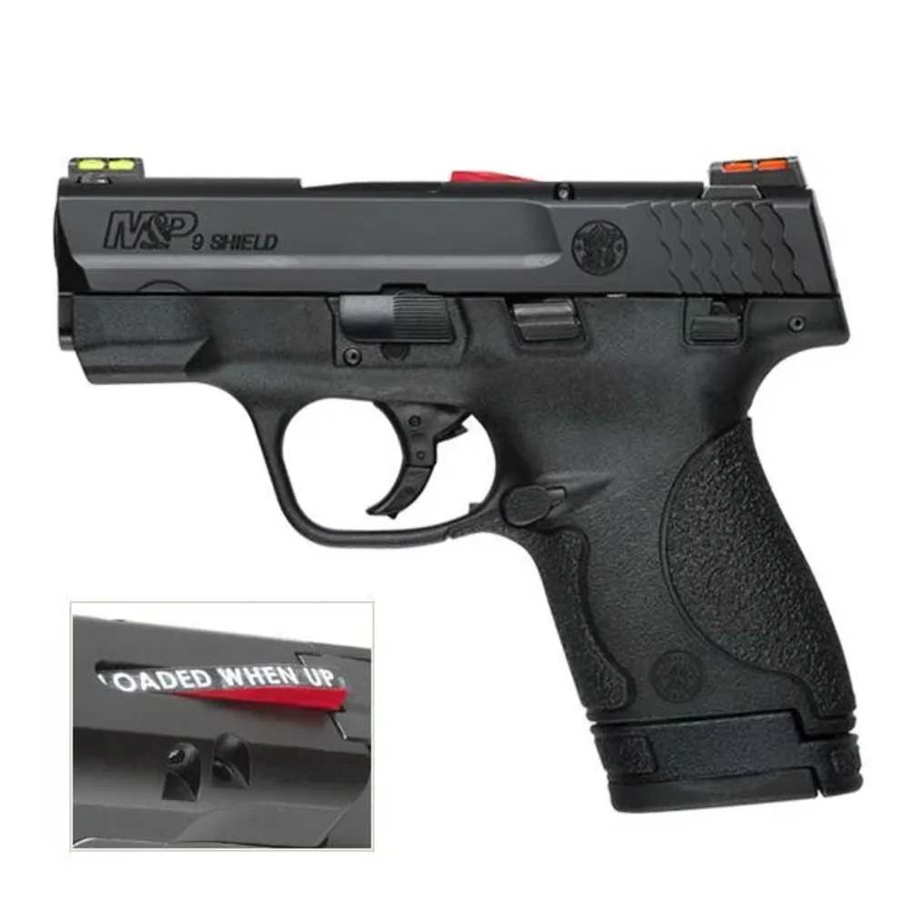 SMITH & WESSON M&P 9 SHIELD HI VIZ BLK 9MM 3.1? 8RD CA COMPLIANT-img-0