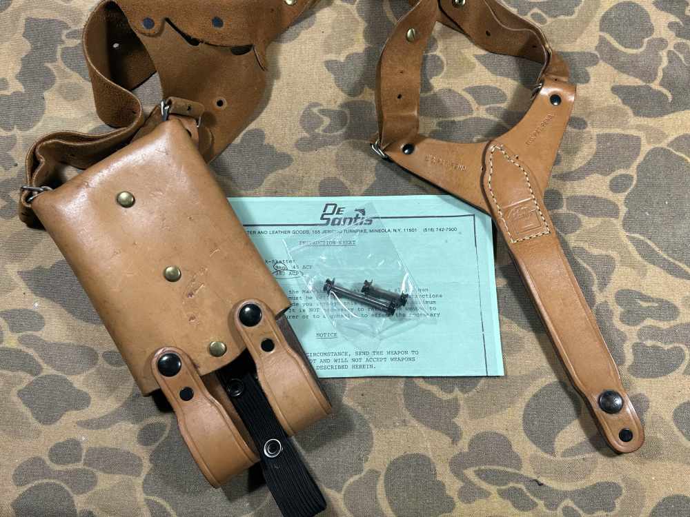 MAC-10/11 Shoulder Holster VTG 80s DeSantis RPB M10 Cobray M11 EXC RARE -img-19
