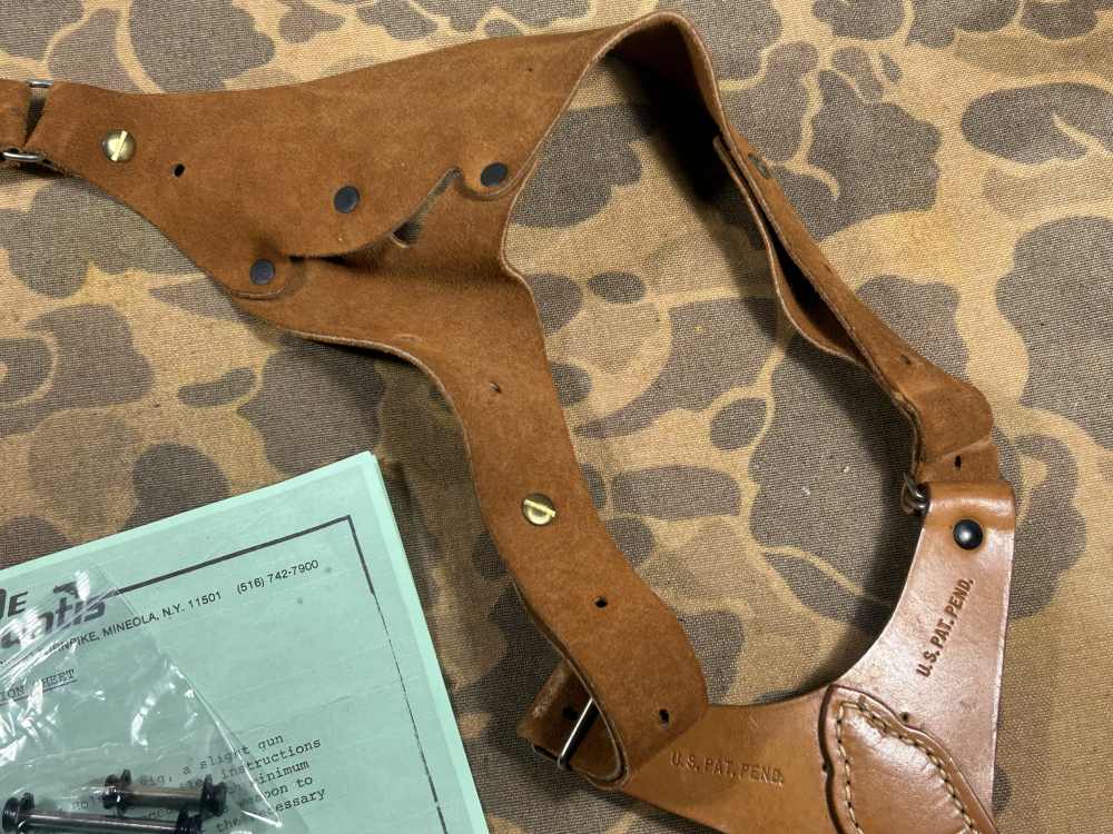 MAC-10/11 Shoulder Holster VTG 80s DeSantis RPB M10 Cobray M11 EXC RARE -img-15