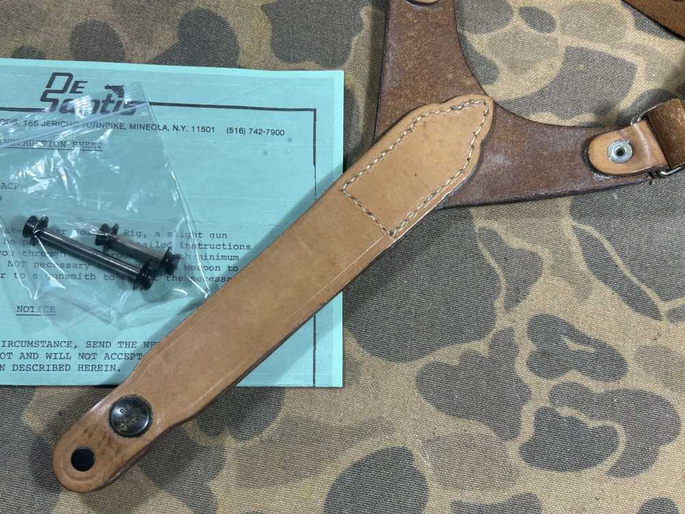 MAC-10/11 Shoulder Holster VTG 80s DeSantis RPB M10 Cobray M11 EXC RARE -img-8