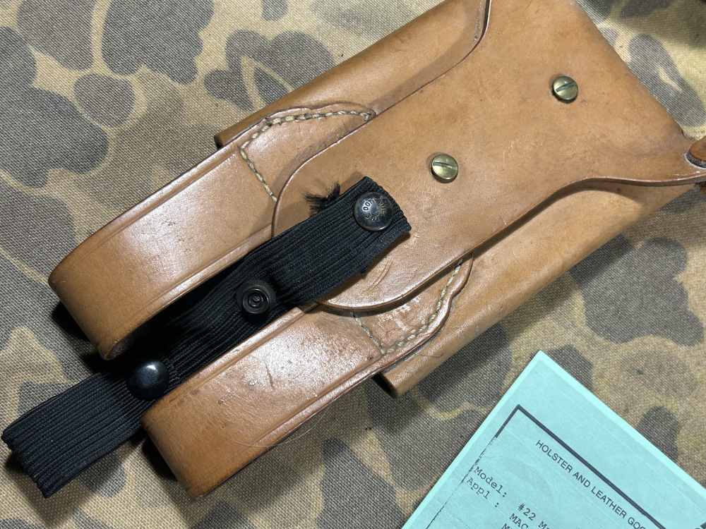 MAC-10/11 Shoulder Holster VTG 80s DeSantis RPB M10 Cobray M11 EXC RARE -img-7