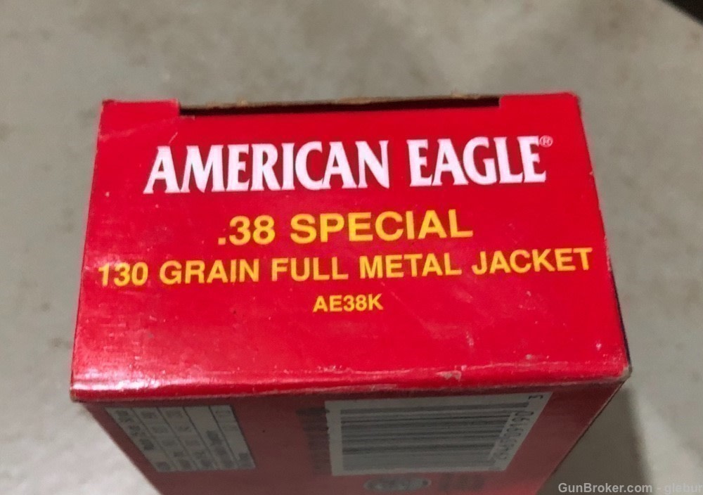 American Eagle .38 Special 130 Grain   Full Metal Jacket Ae38,   50 Rounds-img-1