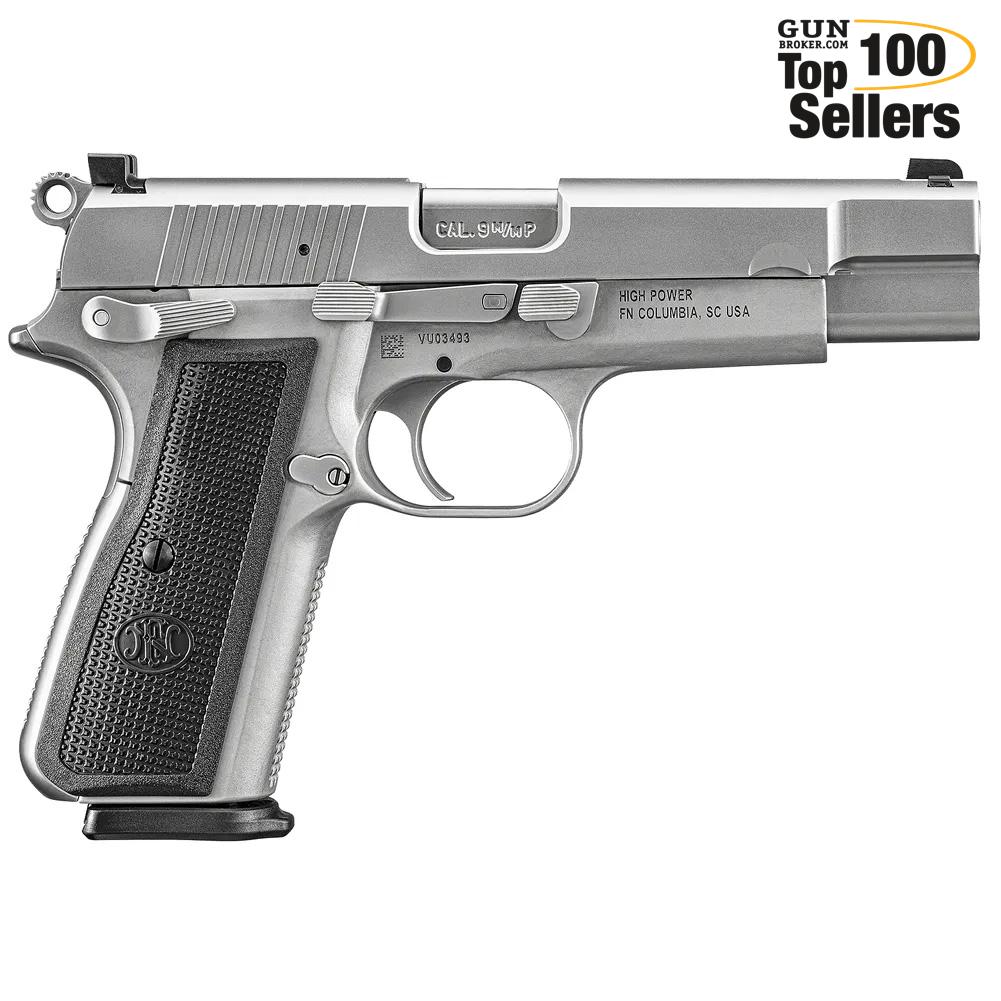 FN AMERICA High Power 9mm 4.7in 2x10rd Pistol (66-101116)-img-0