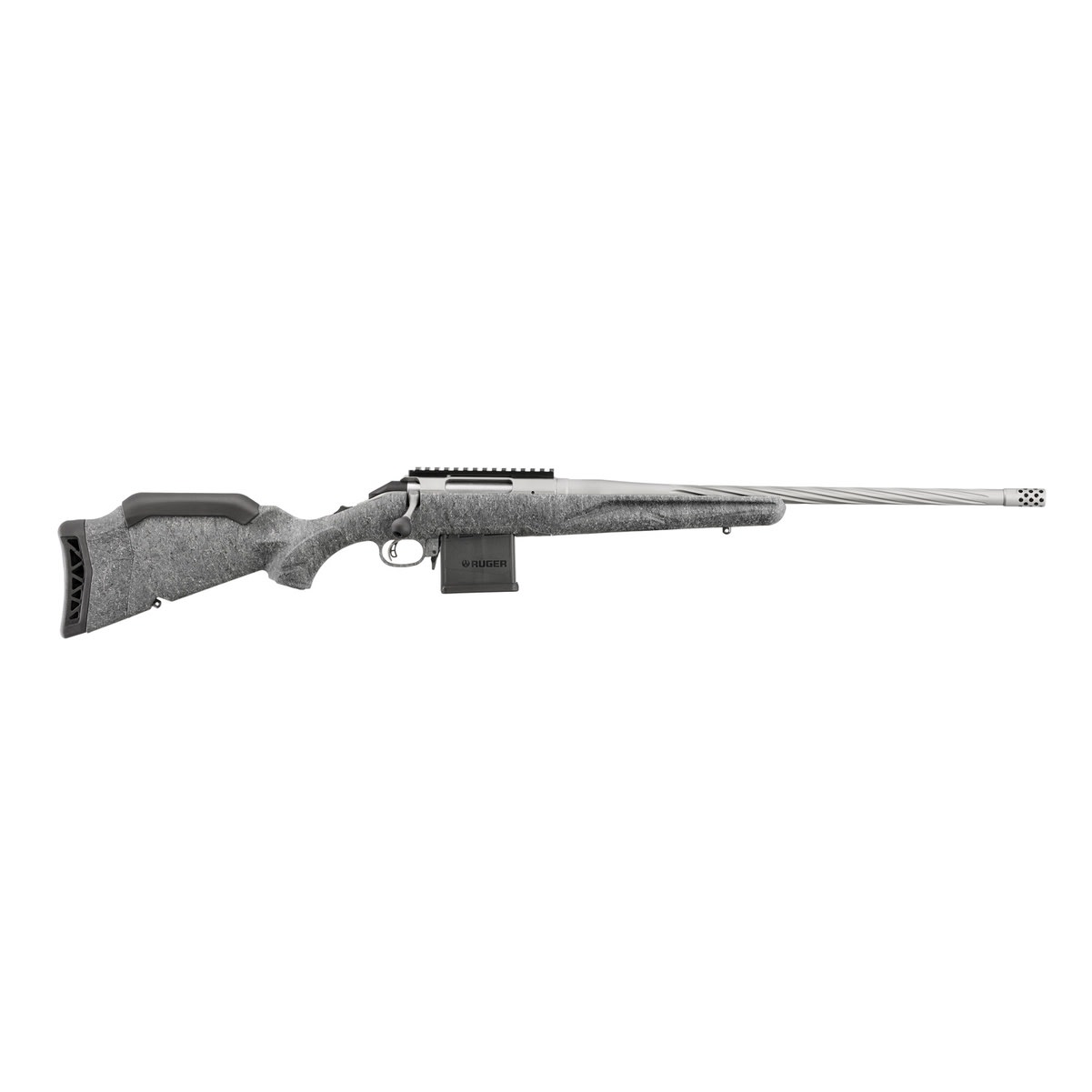 RUGER American Generation II 204 Ruger 20in 10rd Gray Splatter Rifle 46908-img-1