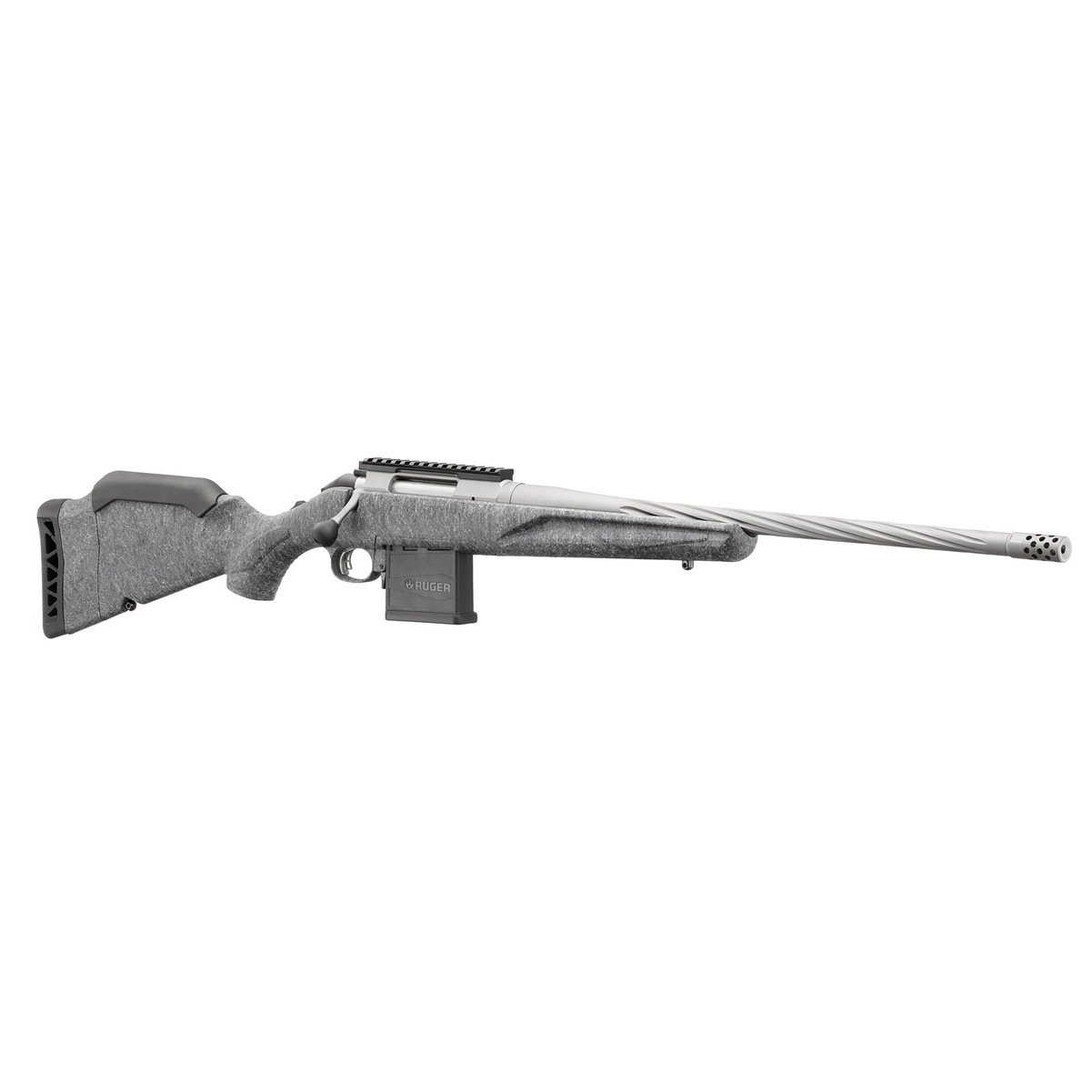 RUGER American Generation II 204 Ruger 20in 10rd Gray Splatter Rifle 46908-img-2