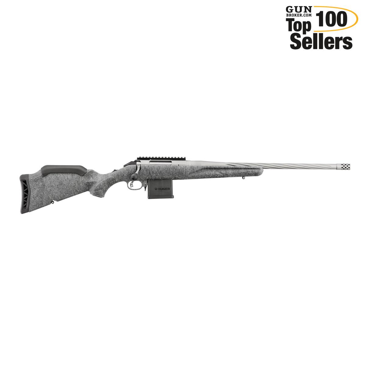 RUGER American Generation II 204 Ruger 20in 10rd Gray Splatter Rifle 46908-img-0