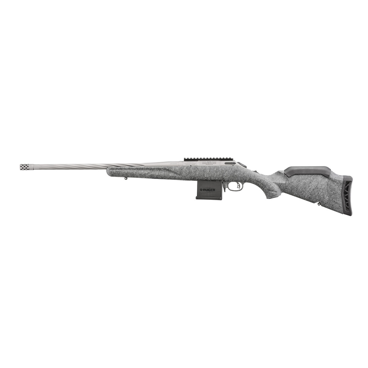 RUGER American Generation II 204 Ruger 20in 10rd Gray Splatter Rifle 46908-img-6