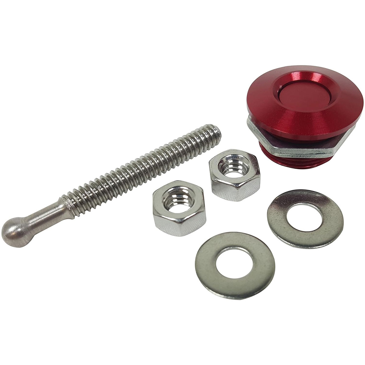 QUIK-LATCH 1in Red Anodized Aluminum Mini Quick Release Latch (QL-25-RD1)-img-0