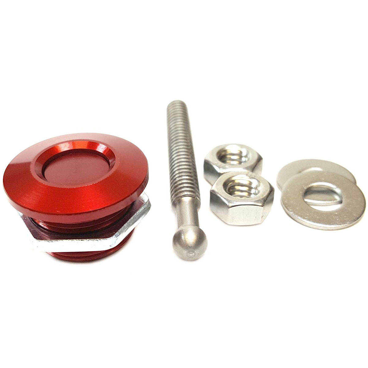 QUIK-LATCH 1in Red Anodized Aluminum Mini Quick Release Latch (QL-25-RD1)-img-1