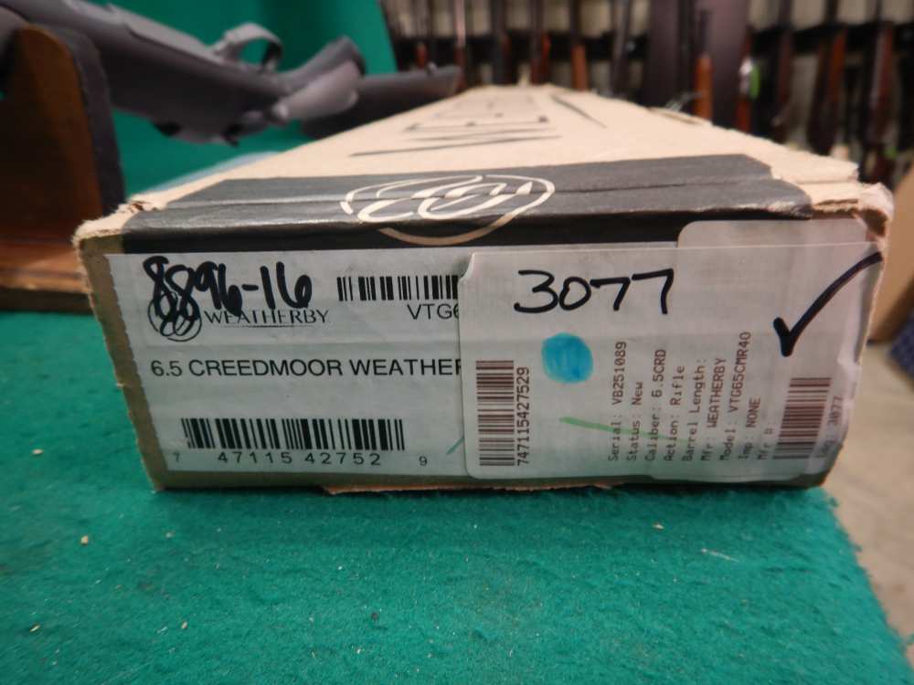 Weatherby Vanguard Weatherguard 6.5 Crd Bolt Action Rifle - VTG65CMR4O New-img-11