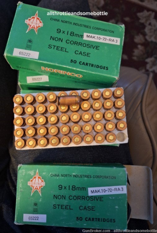 (200) Rounds Of Norinco Chinese 9X18mm Makarov-img-1