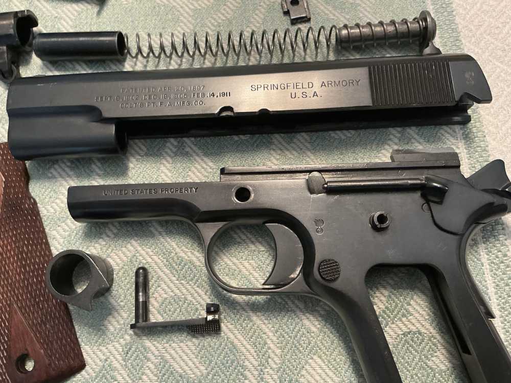  Springfield Armory Colt Patent WW1 Model of 1911 .45 Pistol SN76212 95%+-img-22