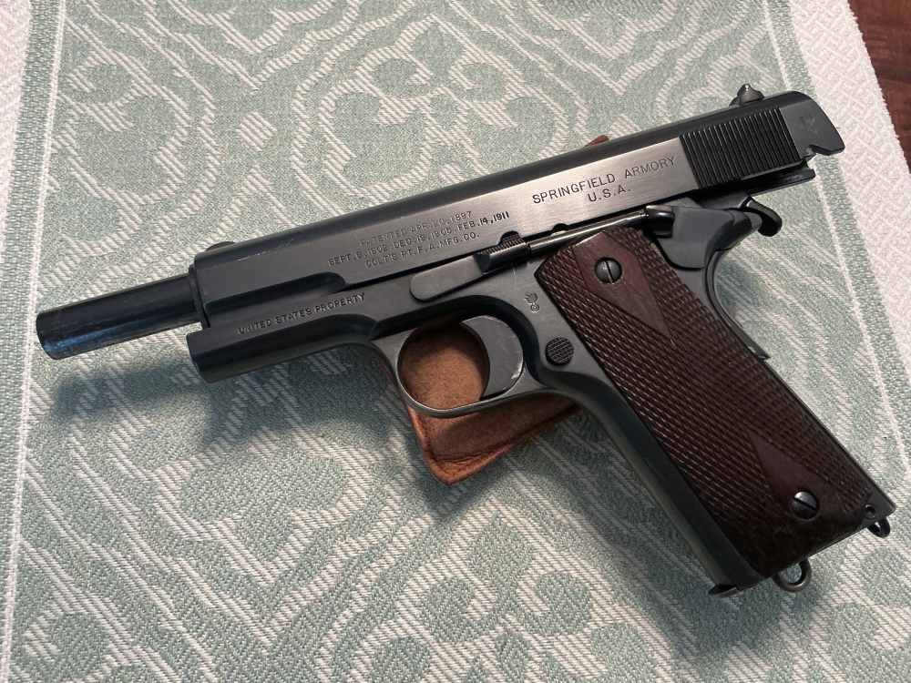  Springfield Armory Colt Patent WW1 Model of 1911 .45 Pistol SN76212 95%+-img-36