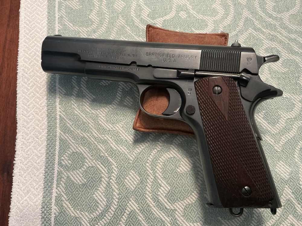  Springfield Armory Colt Patent WW1 Model of 1911 .45 Pistol SN76212 95%+-img-0