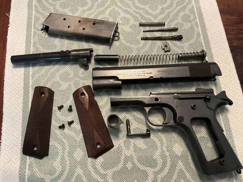  Springfield Armory Colt Patent WW1 Model of 1911 .45 Pistol SN76212 95%+-img-19
