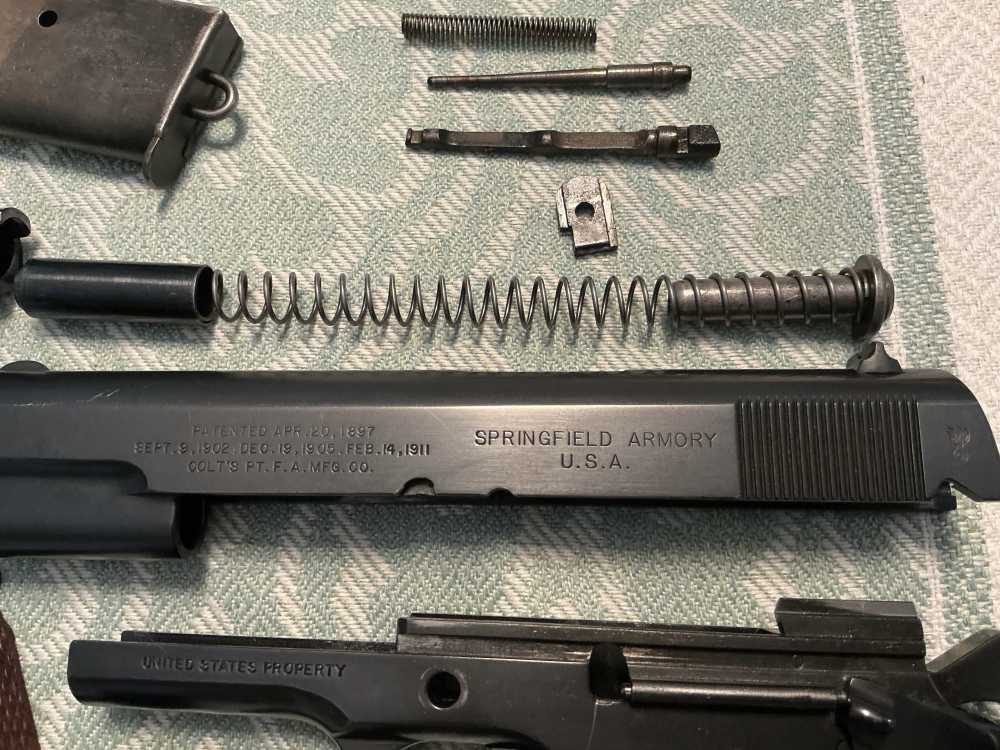  Springfield Armory Colt Patent WW1 Model of 1911 .45 Pistol SN76212 95%+-img-23