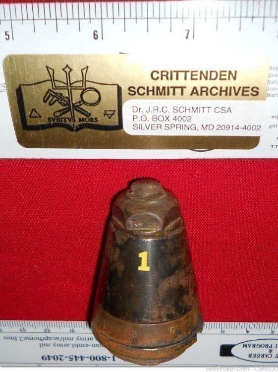 JAPANESE NORDENFELT FUZE EARLY FROM Col. Jarrett COLLECTION #103-img-0