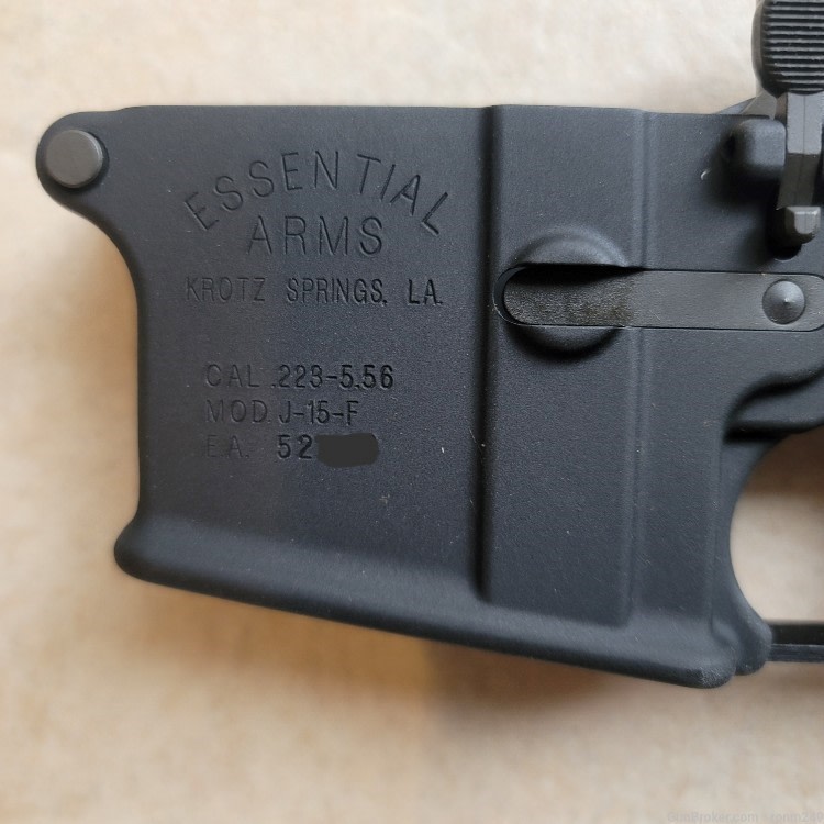 NEW ESSENTIAL ARMS AR15 MIL SPEC, LOW SHELF FOR FRT,  PISTOL LOWER-img-1
