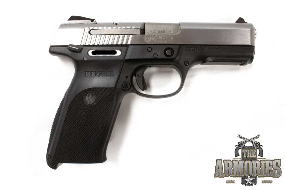 Ruger SR40 .40 S&W 4.1” Stainless/Black Used (TAO)-img-2