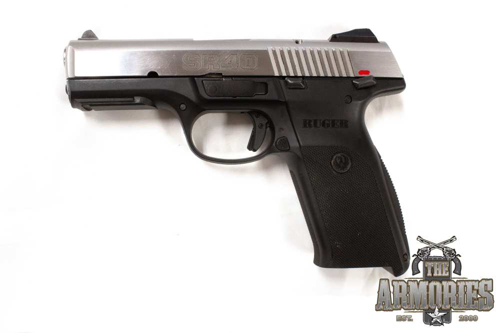 Ruger SR40 .40 S&W 4.1” Stainless/Black Used (TAO)-img-0