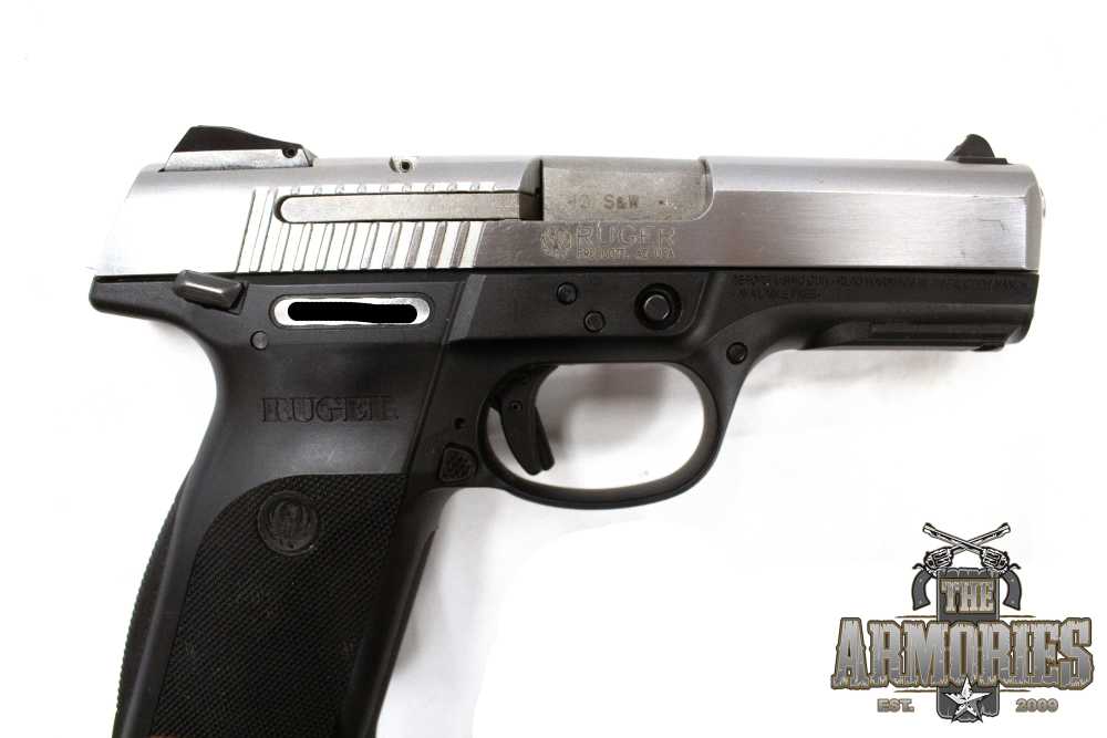 Ruger SR40 .40 S&W 4.1” Stainless/Black Used (TAO)-img-3
