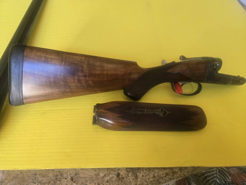 Parker VH 12 Gauge SxS 28" Vulcan Steel – Larry Brace Restored – Miller Tri-img-1