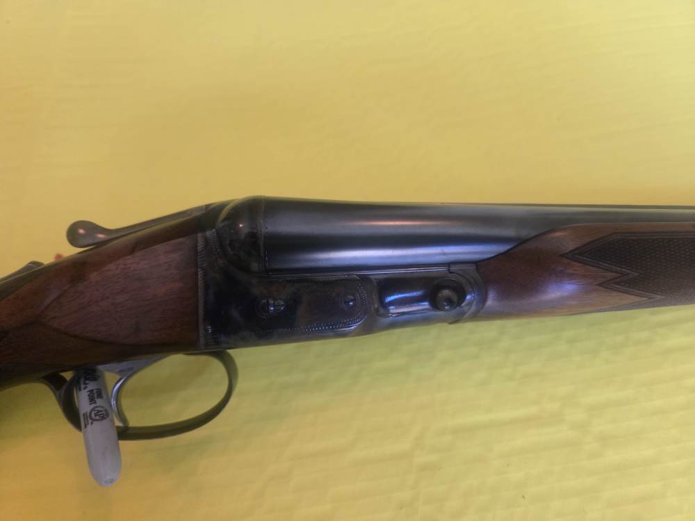 Parker VH 12 Gauge SxS 28" Vulcan Steel – Larry Brace Restored – Miller Tri-img-0