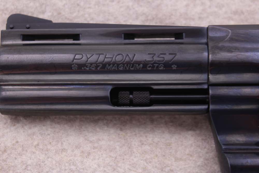 Colt Python 357Mag/38Spl/4" Blued Gen 1 1980 "V" High Condition -img-6