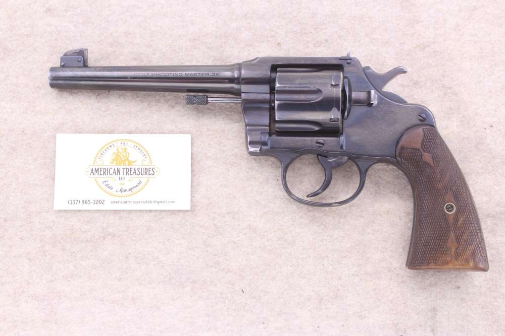 Colt New Service Target Shooting Master 38 Spl 6" Adjustable Sights Stipple-img-0