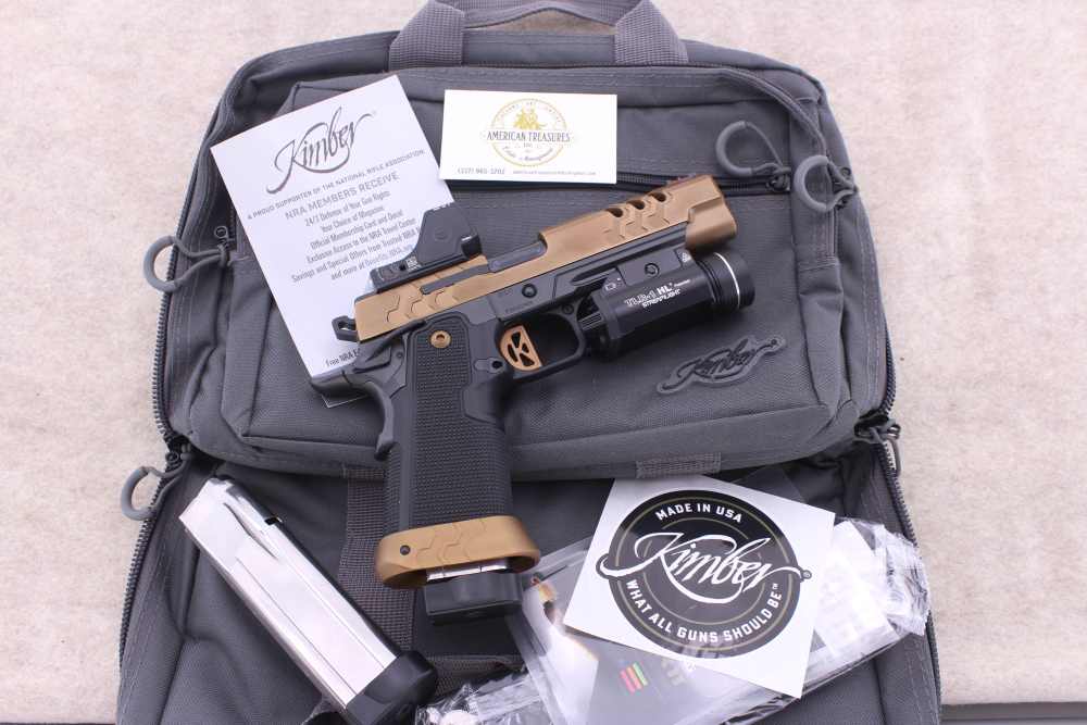 Kimber 2K11 Target 45ACP/5" Trijicon RMR HD2 2x Mags Case TLP-1 HL Mint-img-0
